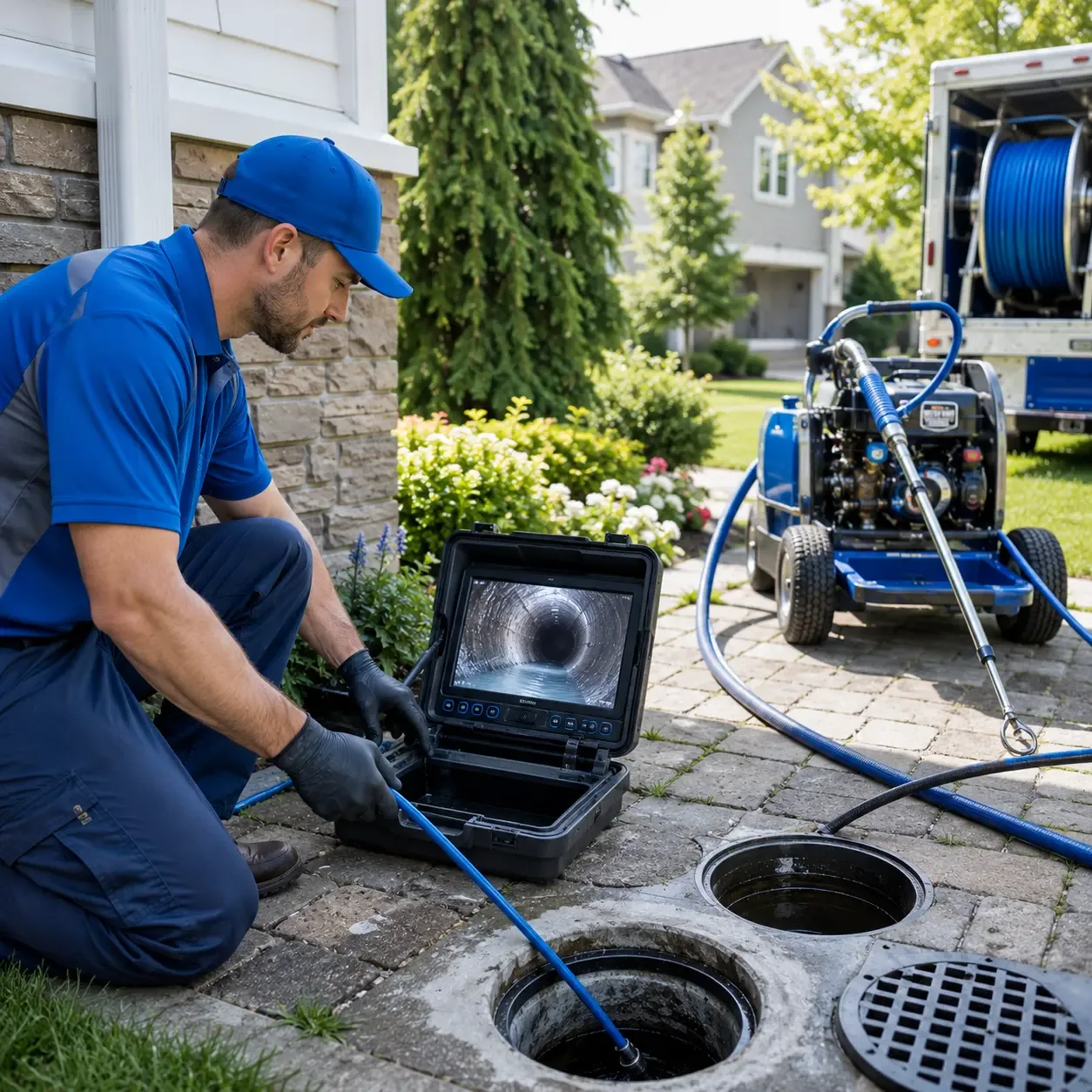 Outdoor drain cleaning professionals serving Slingerlands, NY