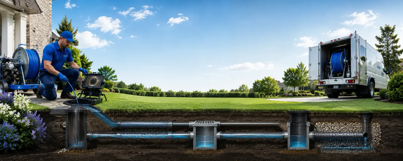 Outdoor drain cleaning information for Slingerlands, NY